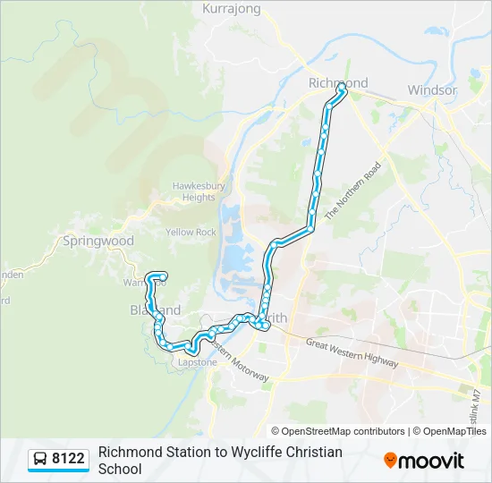 8122 Bus Line Map