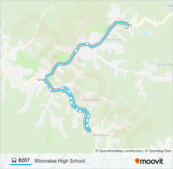 8207 Bus Line Map