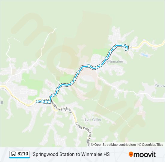 8210 bus Line Map