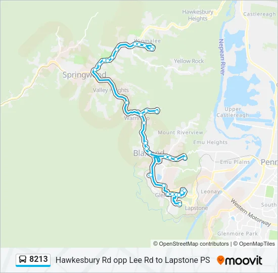 8213 Bus Line Map