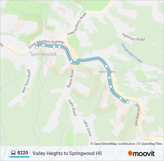 8220 bus Line Map