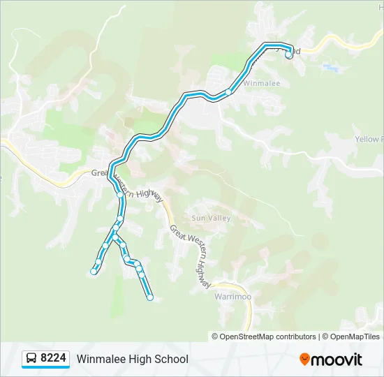 8224 Bus Line Map