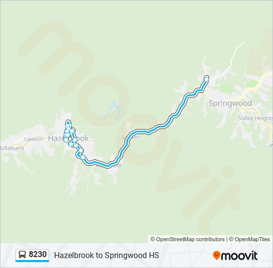 Mapa de 8230 de autobús