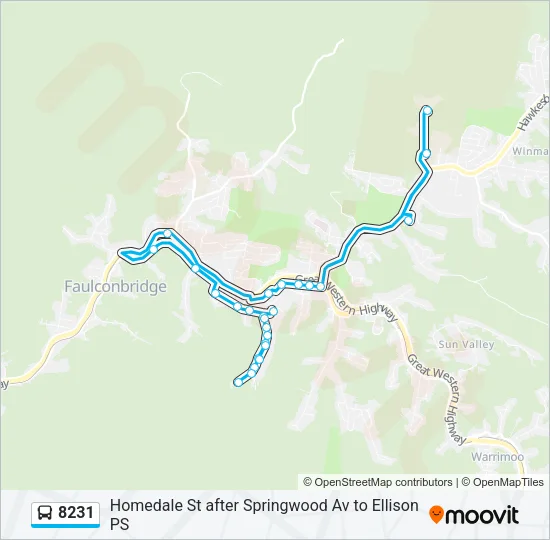 8231 Bus Line Map