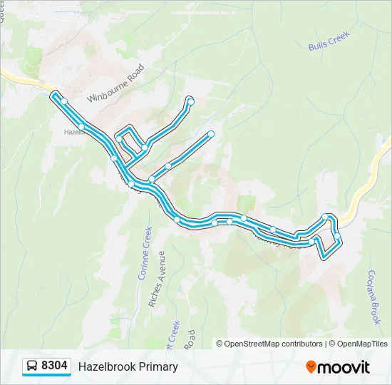 8304 Bus Line Map