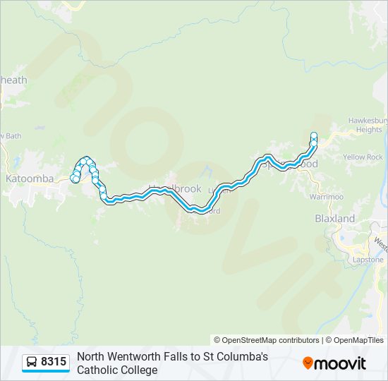 8315 bus Line Map