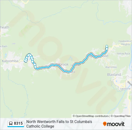 8315 Bus Line Map