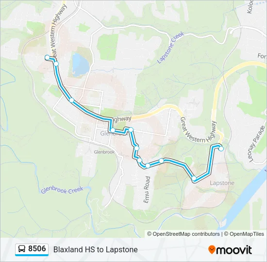 8506 Bus Line Map