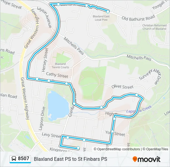 8507 Bus Line Map