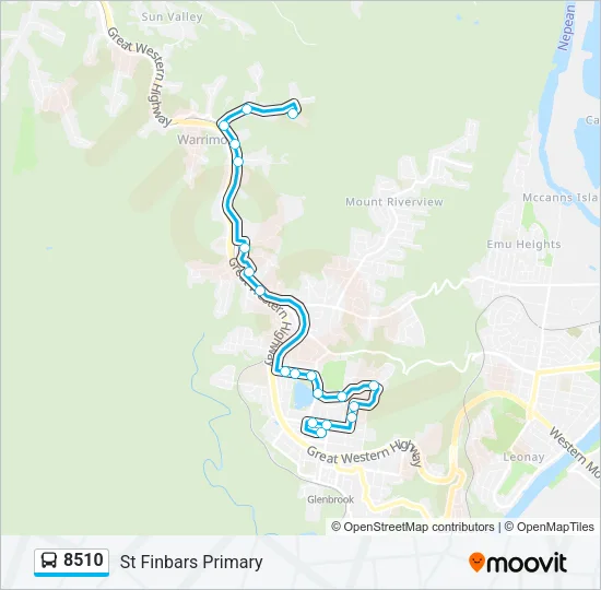 8510 Bus Line Map