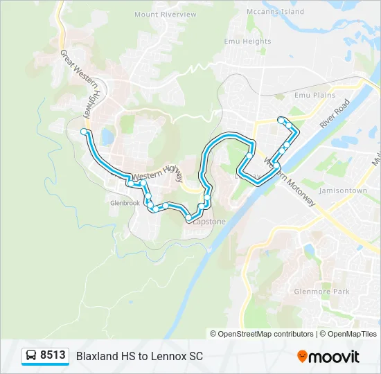 8513 Bus Line Map