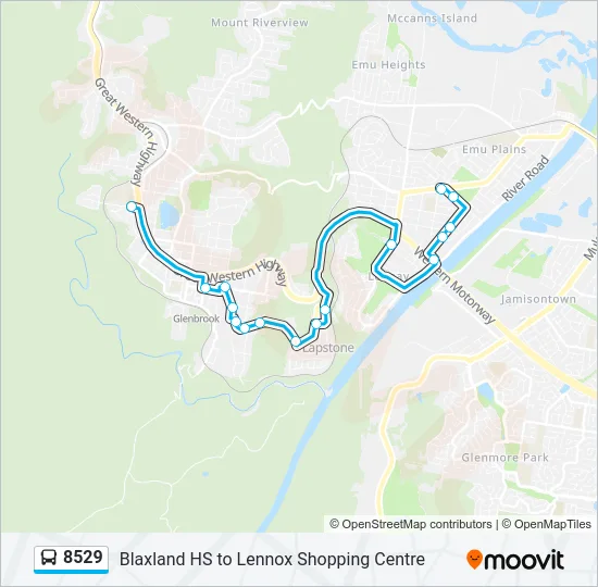 8529 Bus Line Map