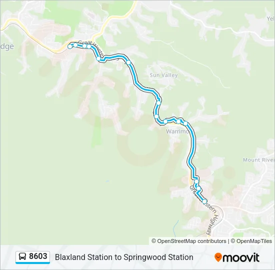 8603 Bus Line Map
