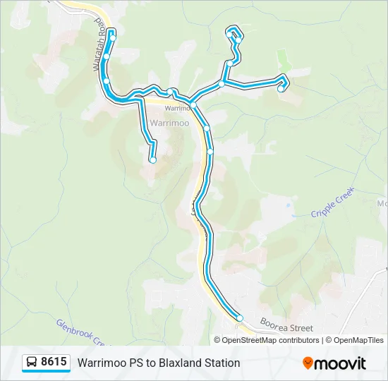 8615 Bus Line Map