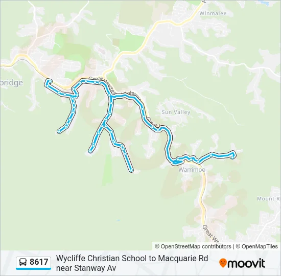 8617 Bus Line Map