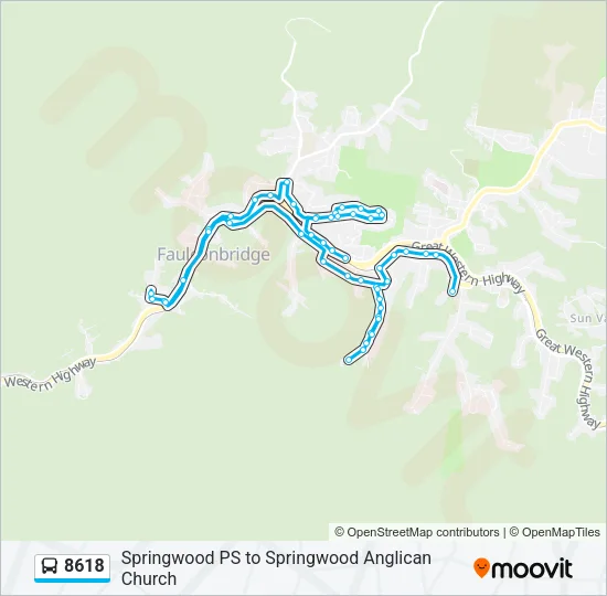 8618 Bus Line Map