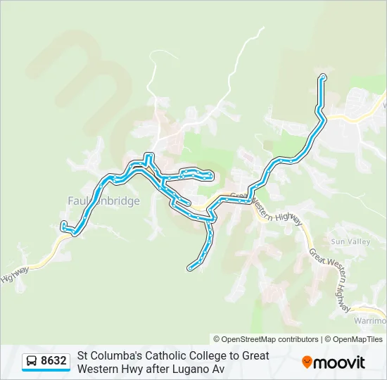 8632 Bus Line Map