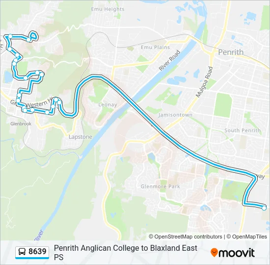 8639 Bus Line Map