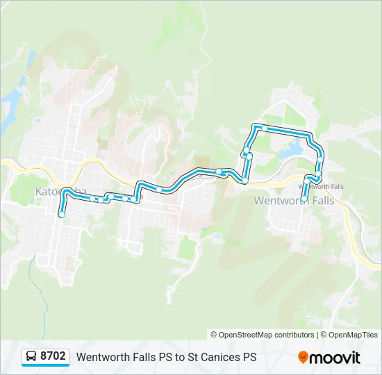 8702 Bus Line Map