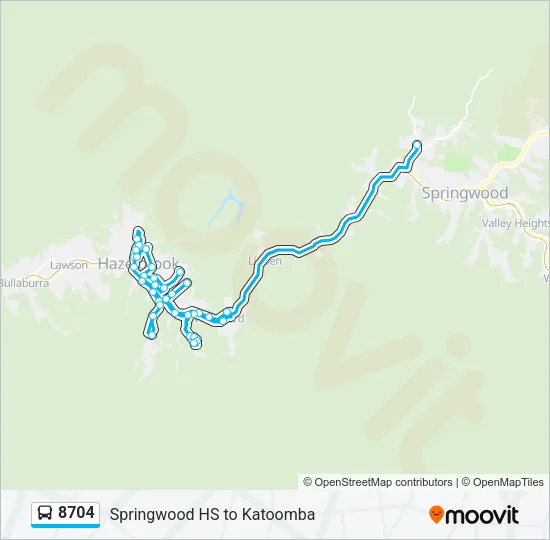 8704 Bus Line Map