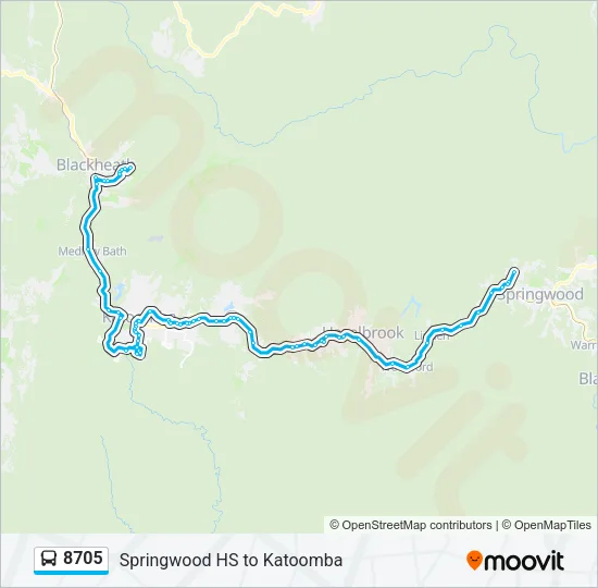 8705 Bus Line Map