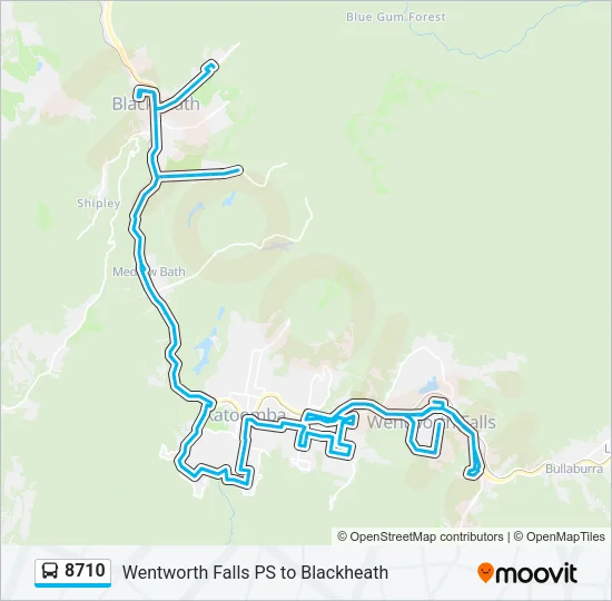 8710 Bus Line Map