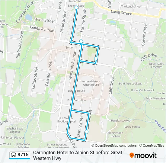 8715 Bus Line Map