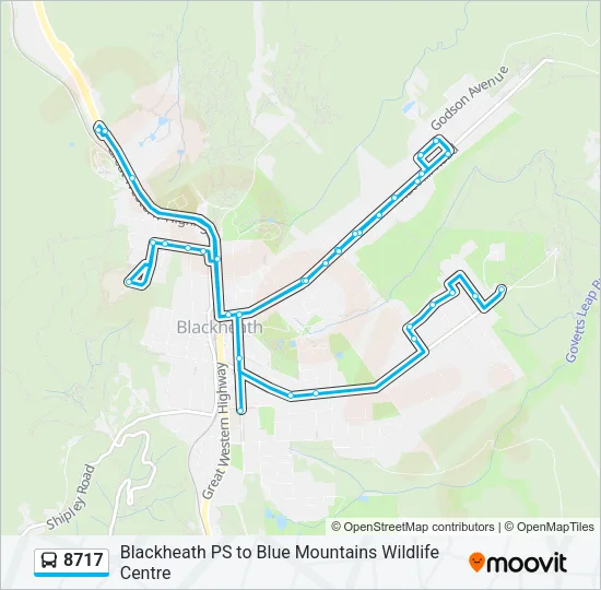 8717 Bus Line Map