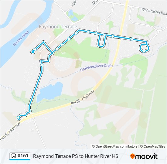 Mapa de 0161 de autobús