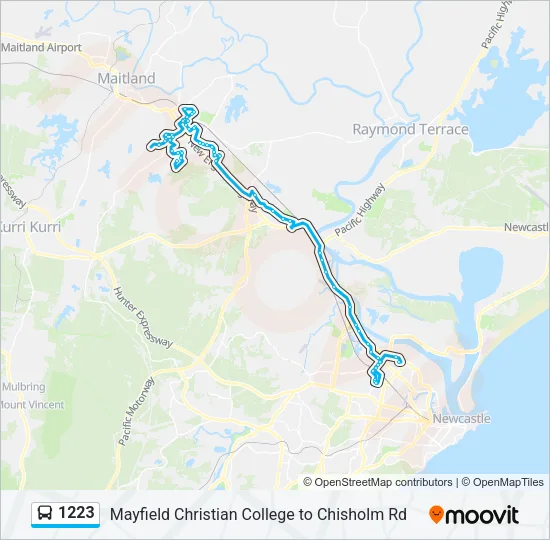 1223 Bus Line Map