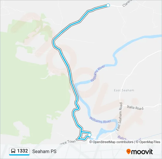 1332 Bus Line Map