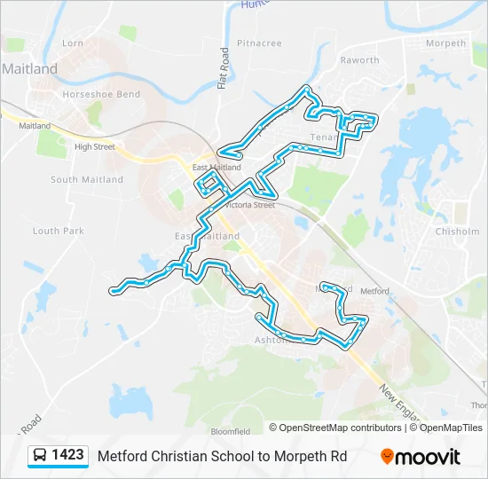 1423 Route: Schedules, Stops & Maps - Grossmann HS (Updated)