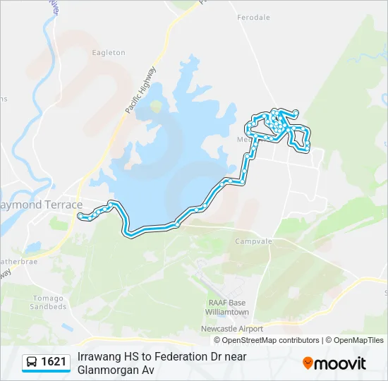 1621 Bus Line Map