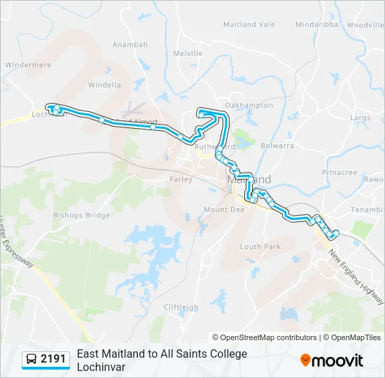 2191 Bus Line Map