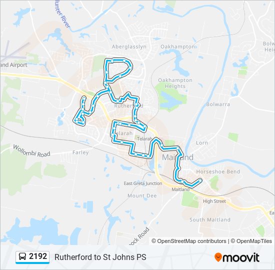 2192 bus Line Map