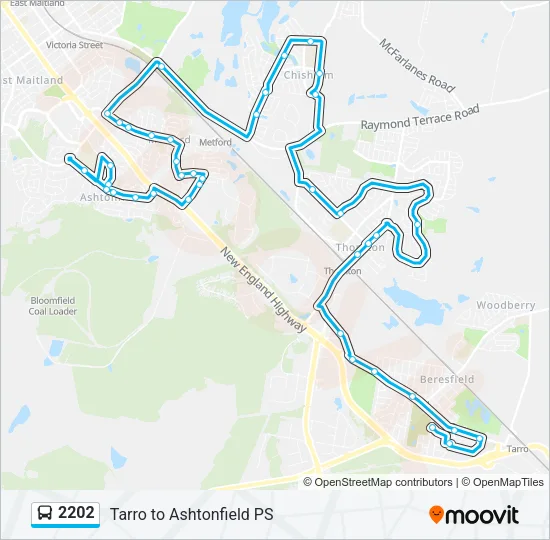 2202 Bus Line Map