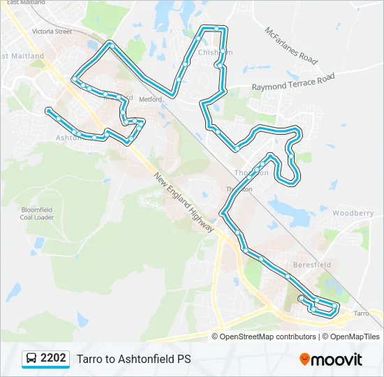 2202 Bus Line Map