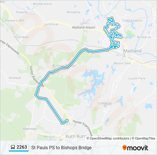 2263 Bus Line Map