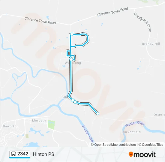 2342 Bus Line Map