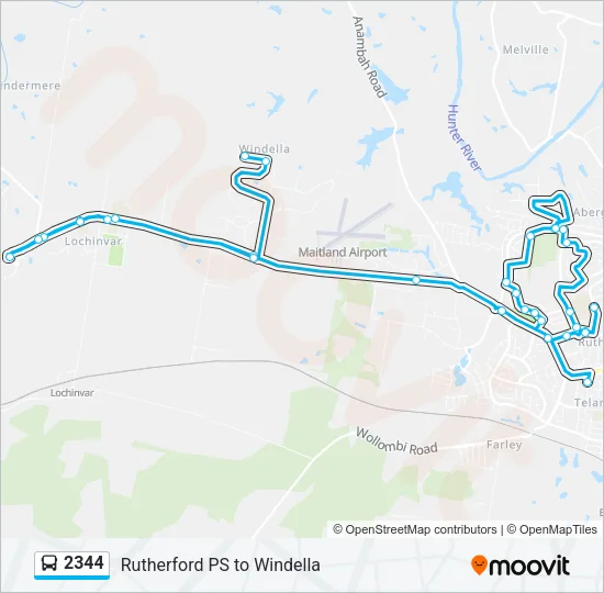 2344 Bus Line Map