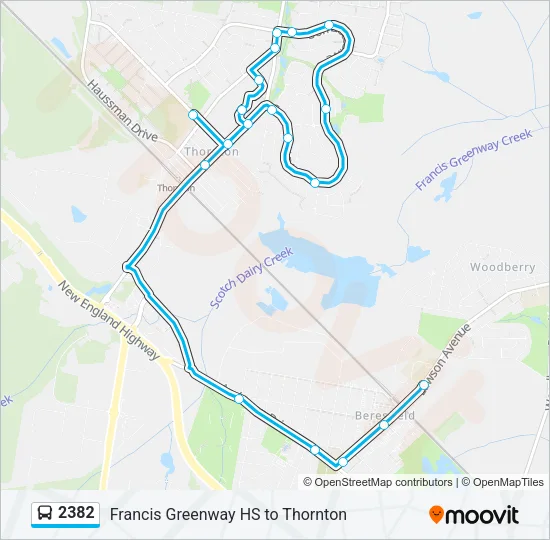 2382 Bus Line Map