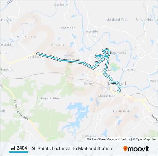 2404 bus Line Map