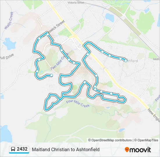 2432 Bus Line Map