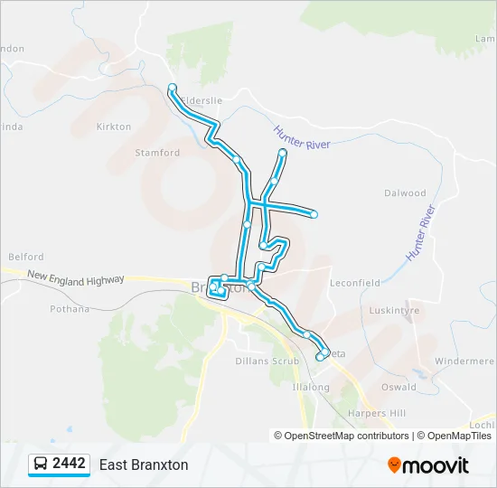 2442 Bus Line Map