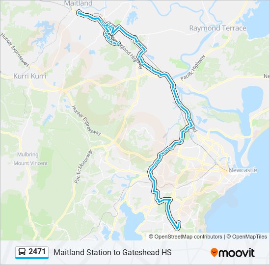 2471 bus Line Map