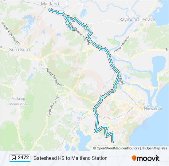 Mapa de 2472 de autobús