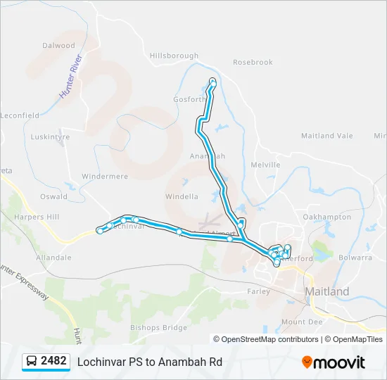 2482 Bus Line Map