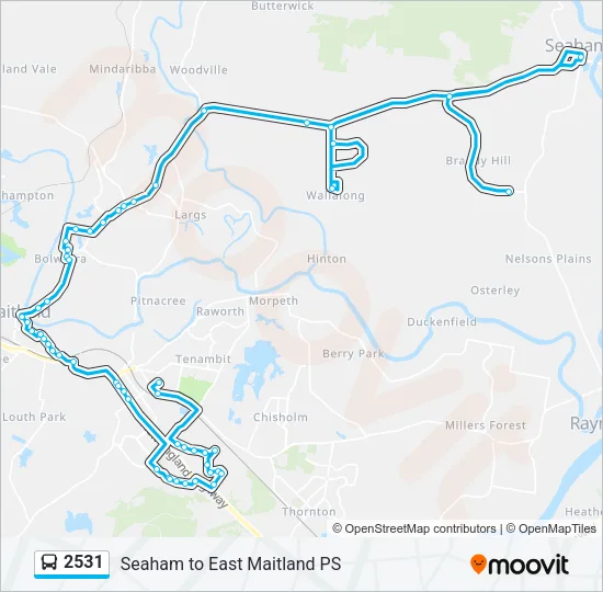 2531 Bus Line Map