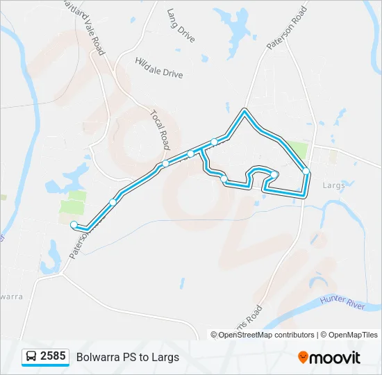 2585 Bus Line Map
