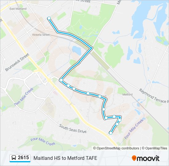 Mapa de 2615 de autobús